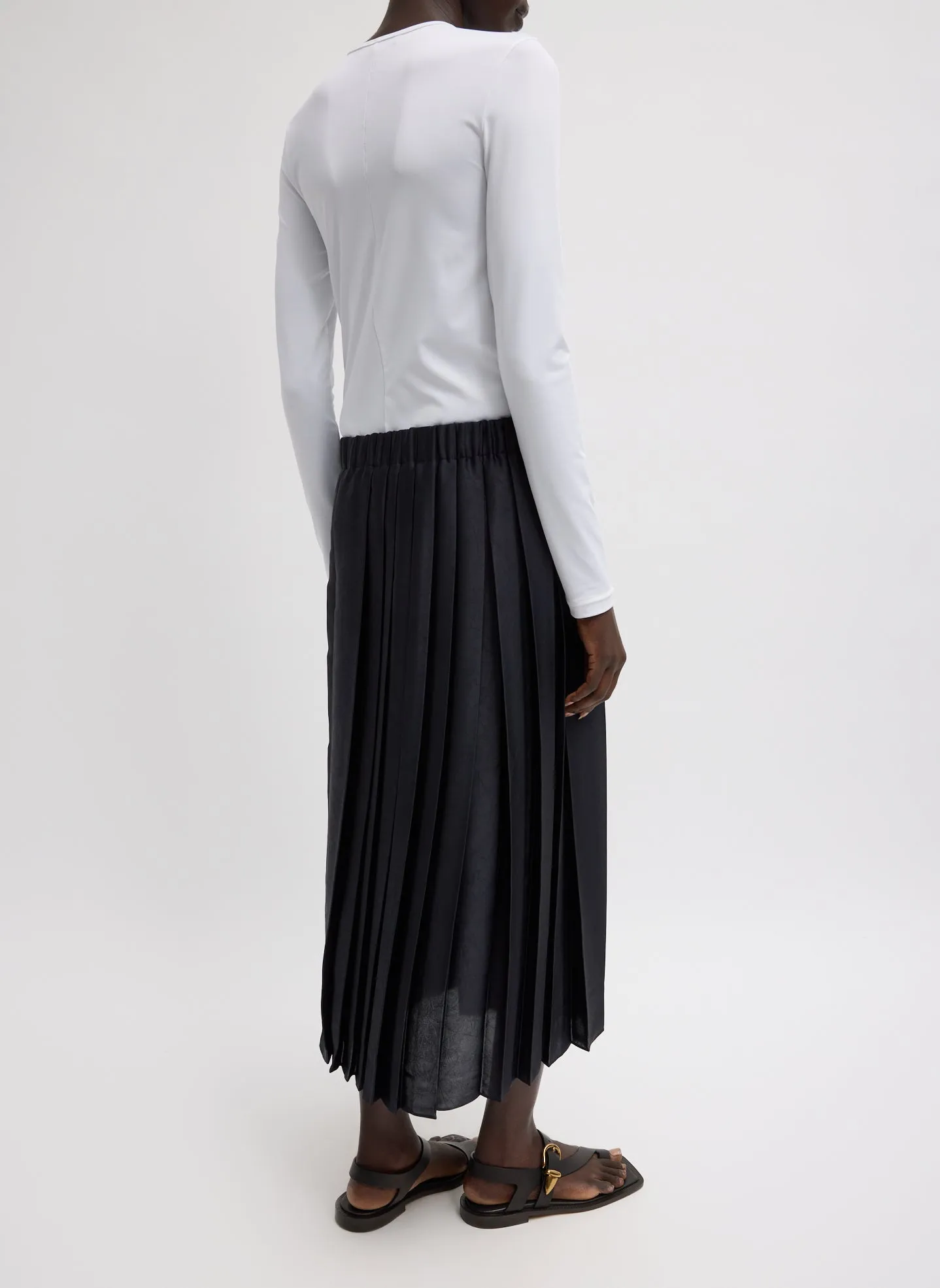 Feather Weight Pleated Pull On Skirt sold by Tibi product image thumbnail 3