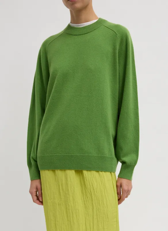 Washable Cashmere Crewneck Cut Out Sleeve Sweater sold by Tibi