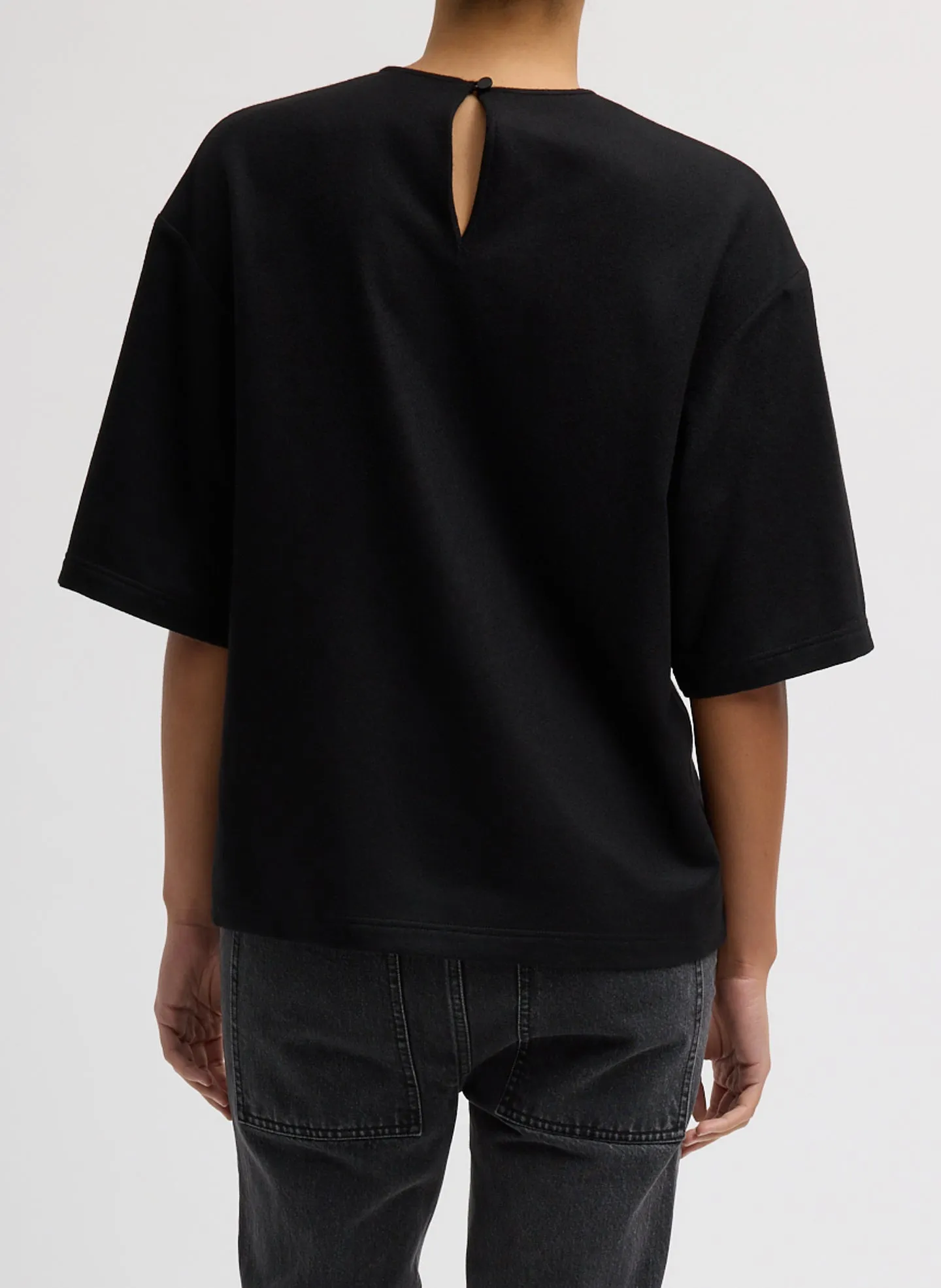 Cashmere Suiting Easy T-Shirt sold by Tibi product image thumbnail 3