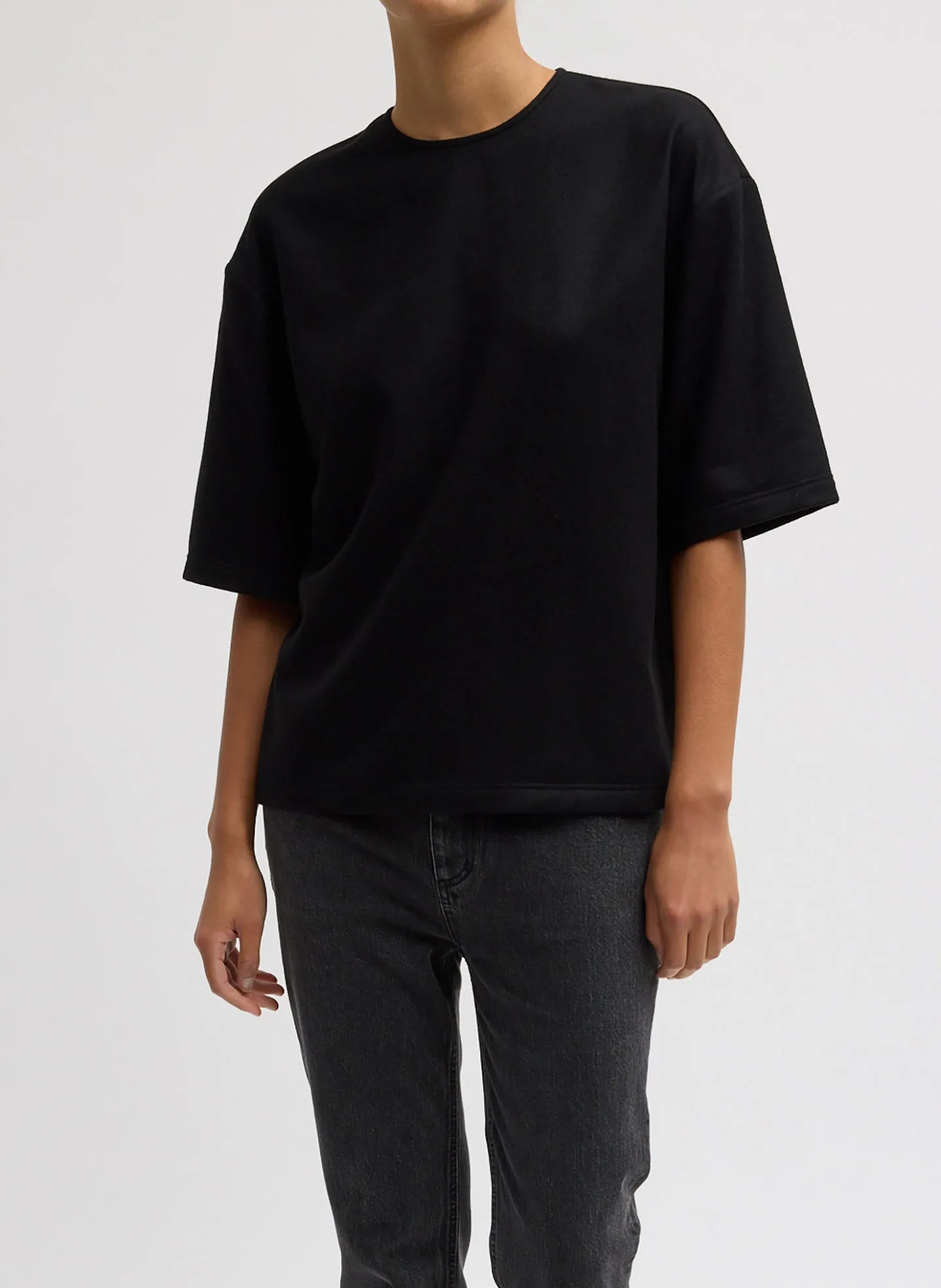 Cashmere Suiting Easy T-Shirt sold by Tibi