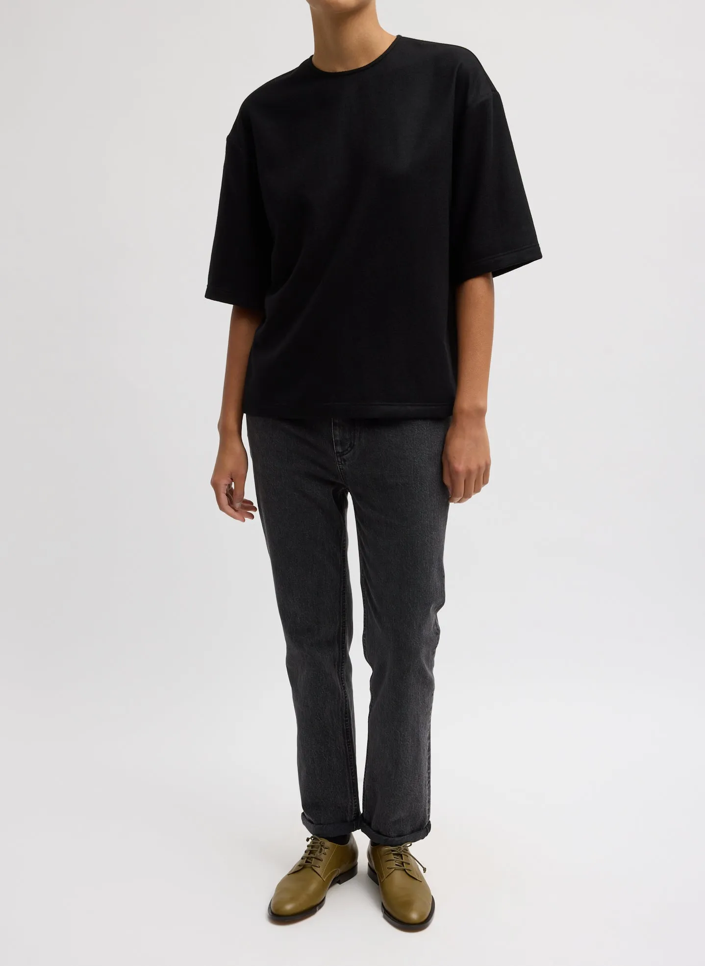 Cashmere Suiting Easy T-Shirt sold by Tibi product image thumbnail 4