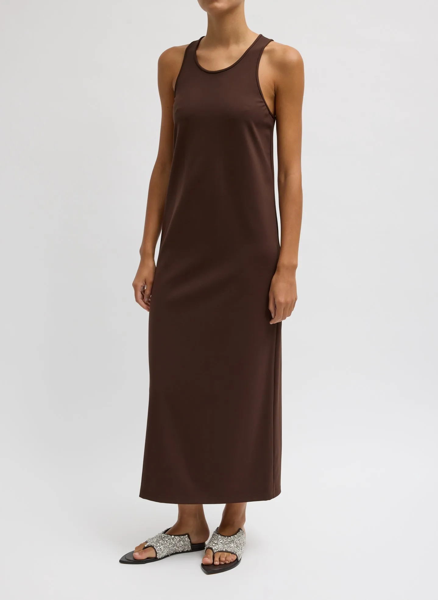 Compact Ultra Stretch Knit Sleeveless Dress sold by Tibi product image thumbnail 2