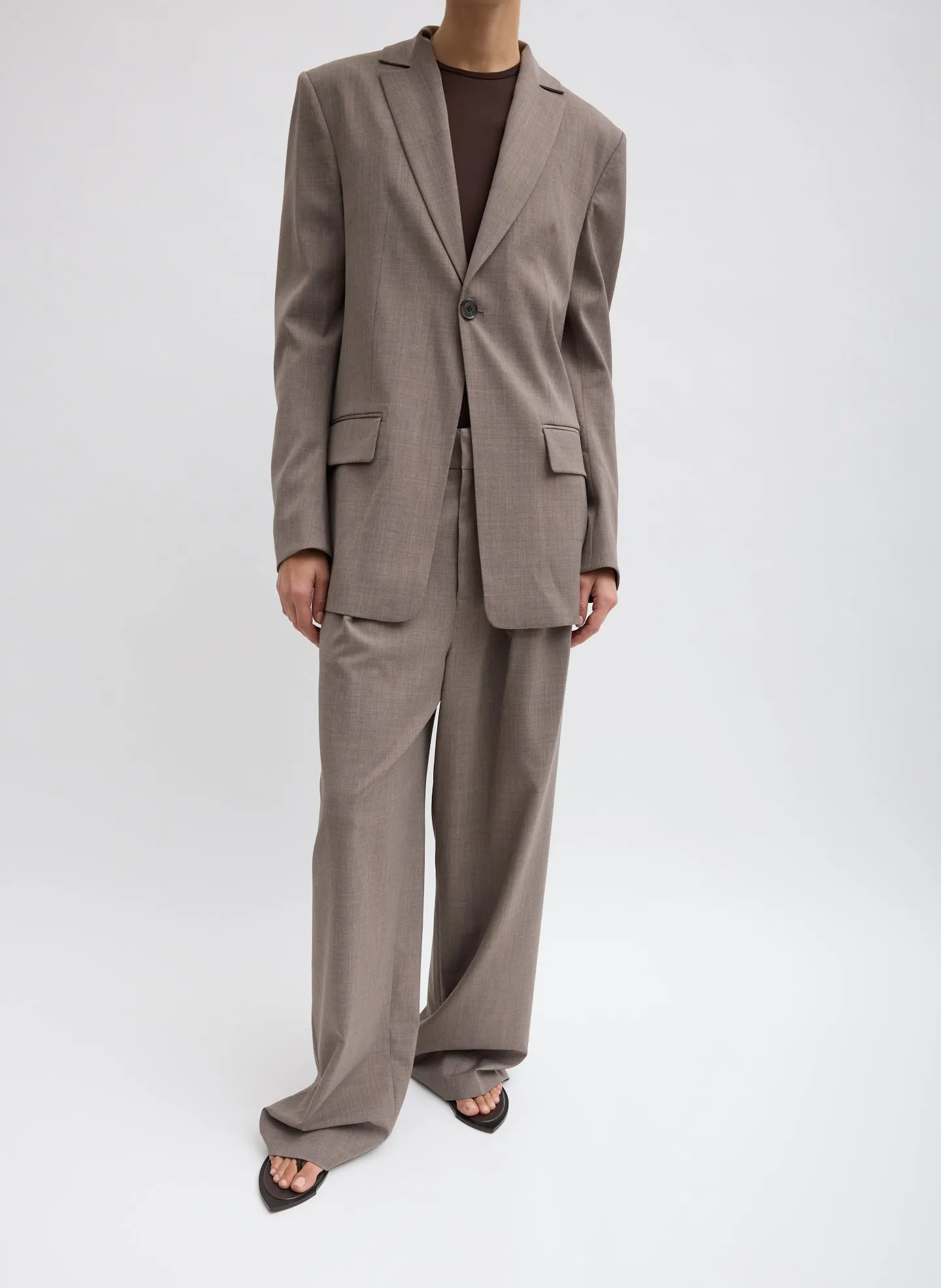 Tropical Wool Sculpted Blazer sold by Tibi product image thumbnail 4