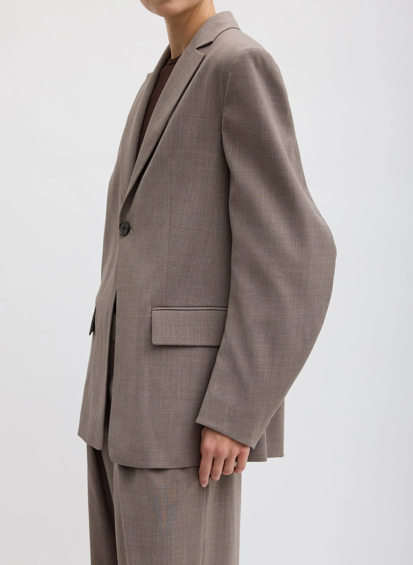 Tropical Wool Sculpted Blazer sold by Tibi product image thumbnail 2