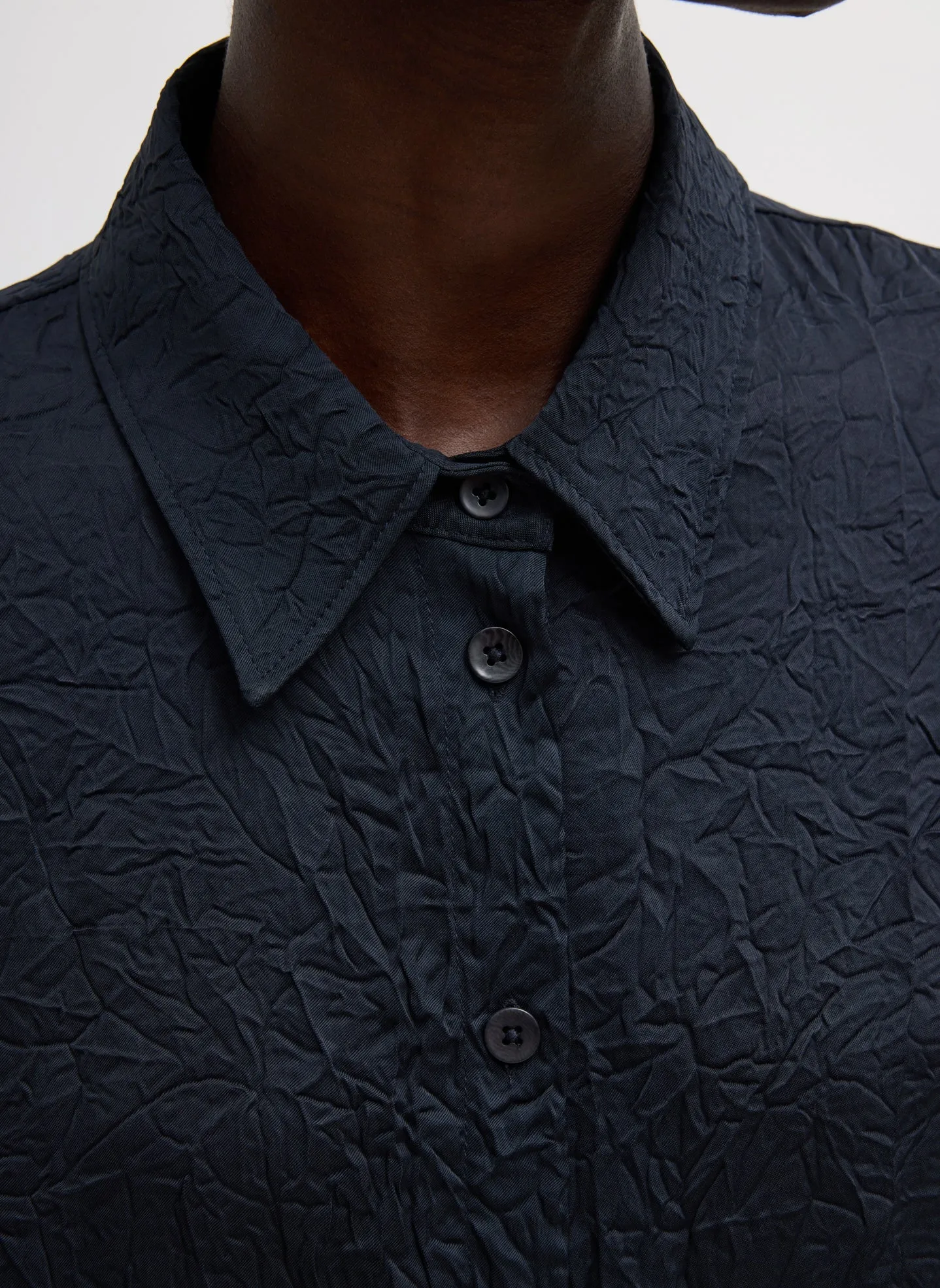 Crinkle Shirting Oversized Shirt sold by Tibi product image thumbnail 4