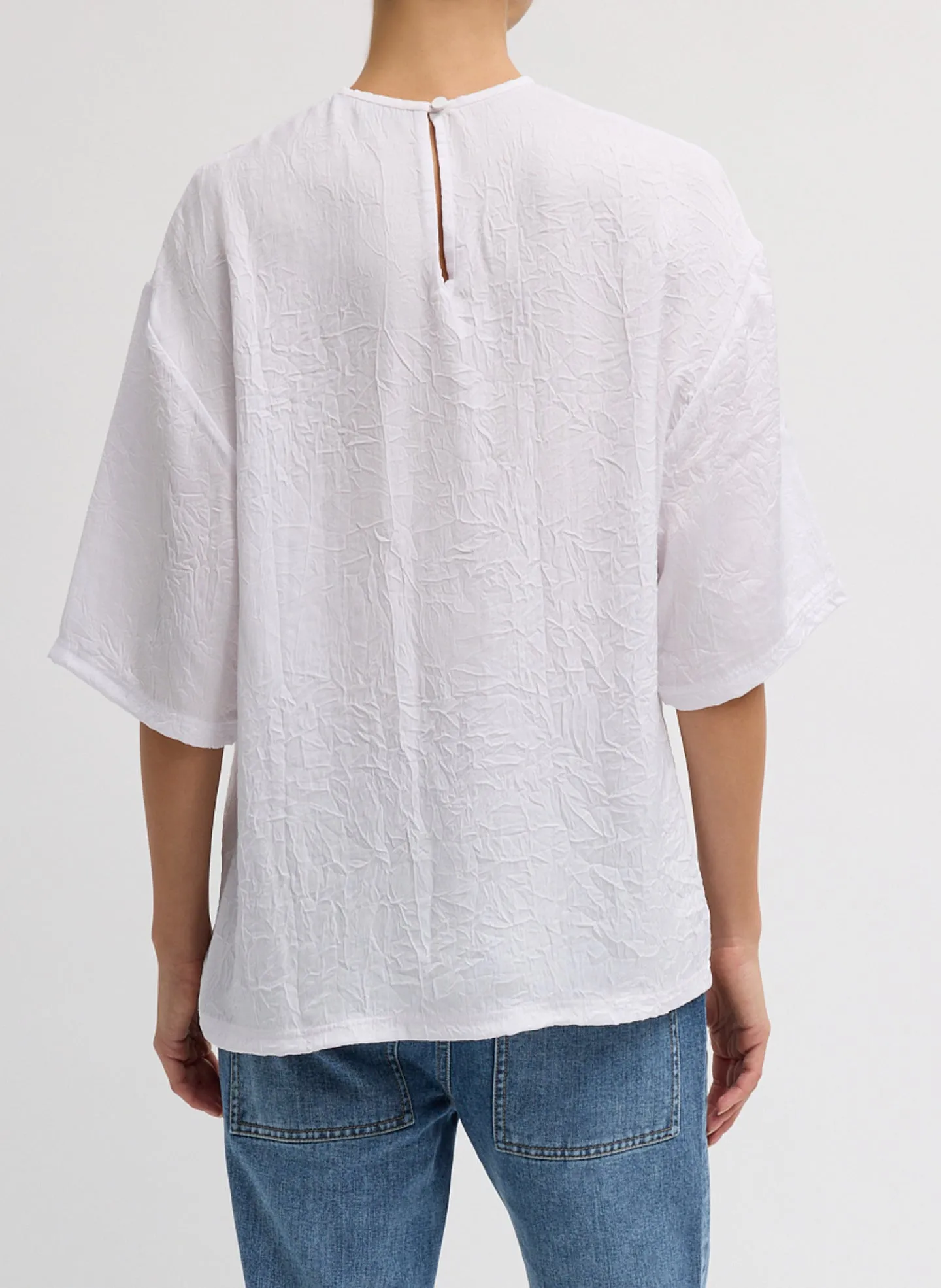 Crinkle Shirting Easy T-Shirt sold by Tibi product image thumbnail 3