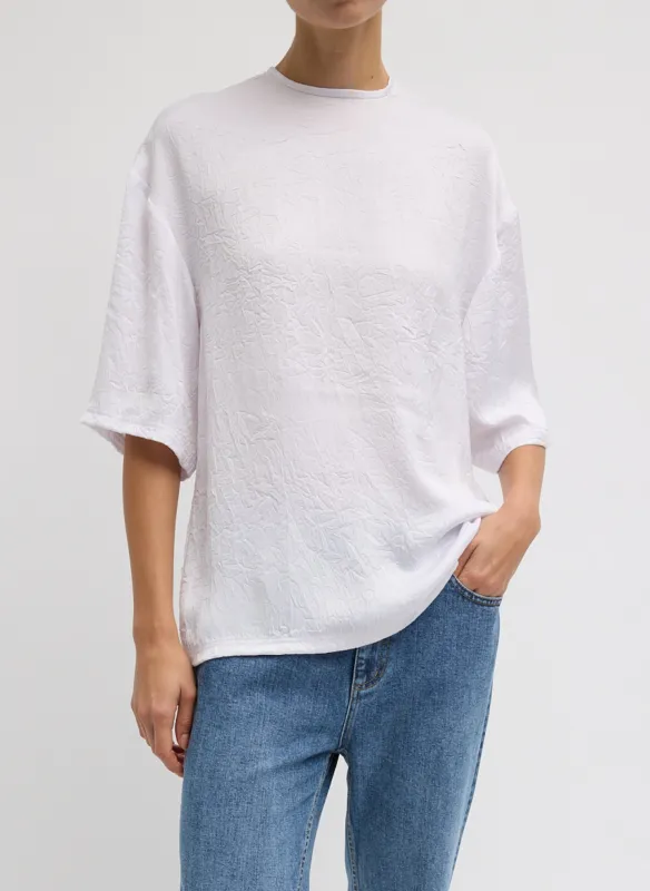 Crinkle Shirting Easy T-Shirt sold by Tibi
