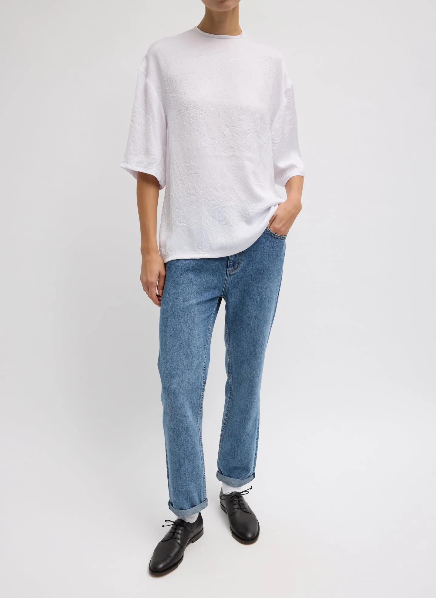 Crinkle Shirting Easy T-Shirt sold by Tibi product image thumbnail 4