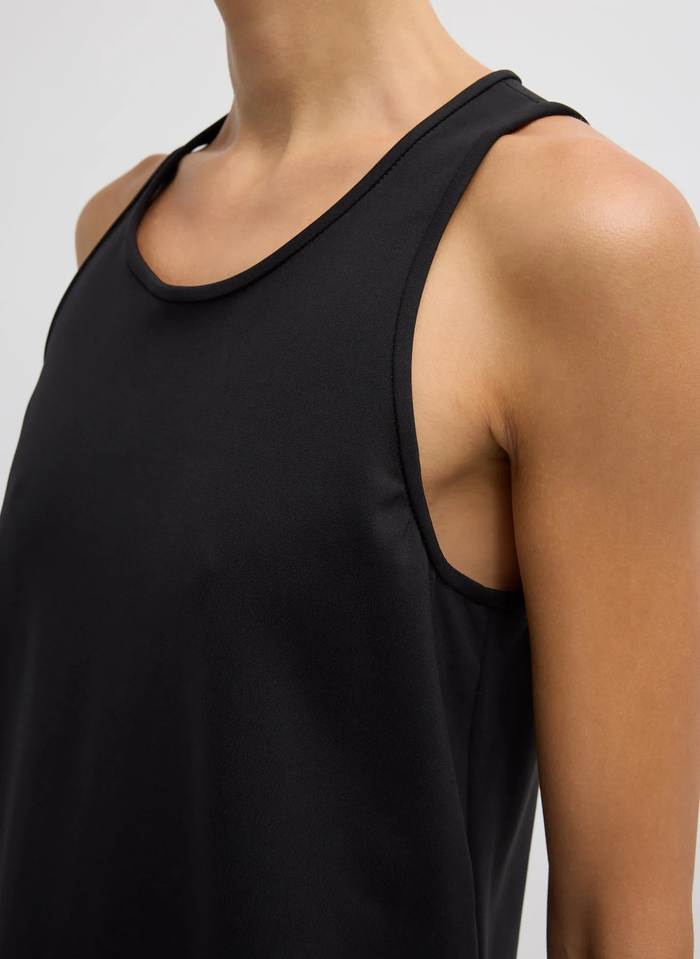 Compact Ultra Stretch Knit Sleeveless Dress sold by Tibi product image thumbnail 4