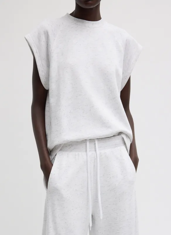 Spring Tweedy Sweatshirting Sleeveless Easy Top sold by Tibi
