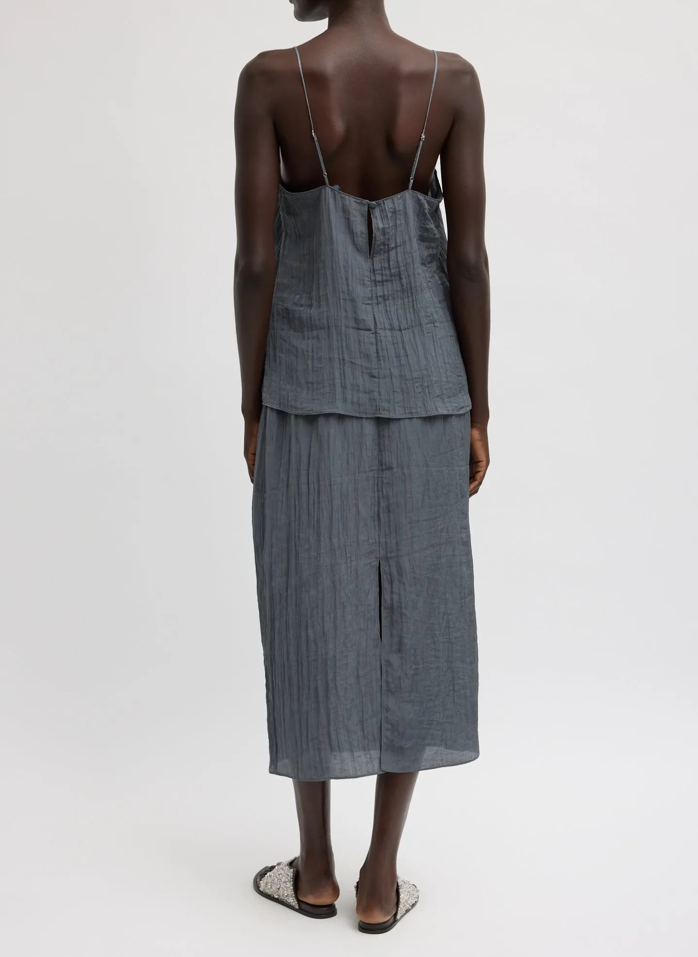 The Crinkle Slip Skirt sold by Tibi product image thumbnail 3