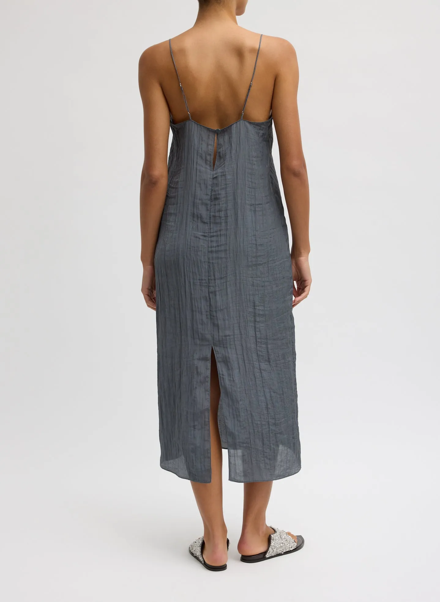 The Crinkle Slip Dress sold by Tibi product image thumbnail 3