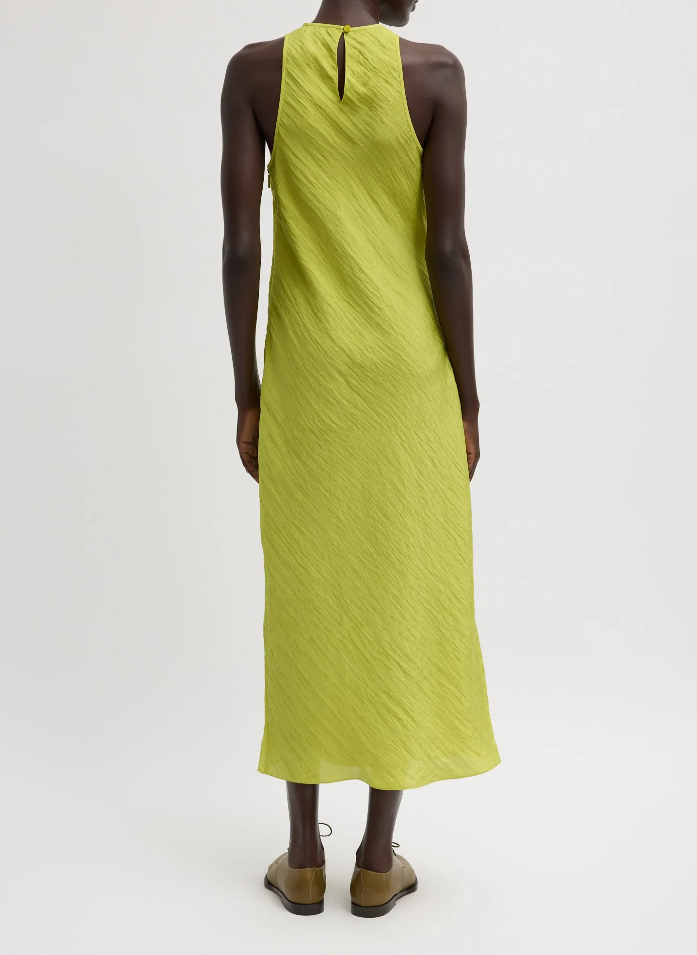 The Crinkle Slip Midi Bias Dress sold by Tibi product image thumbnail 3