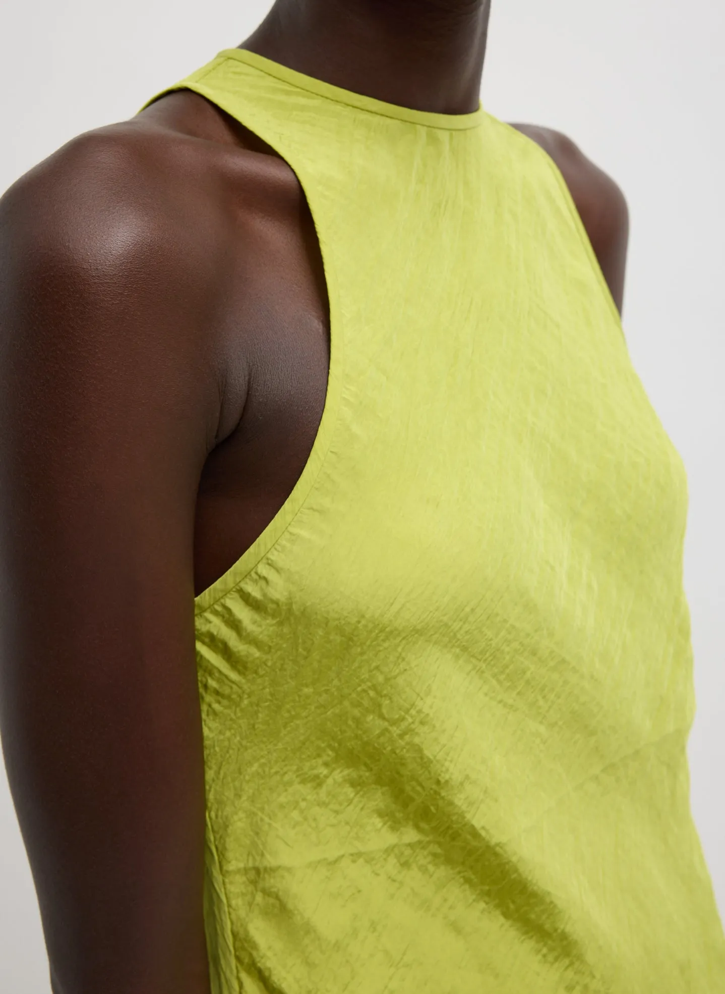 The Crinkle Slip Midi Bias Dress sold by Tibi product image thumbnail 4