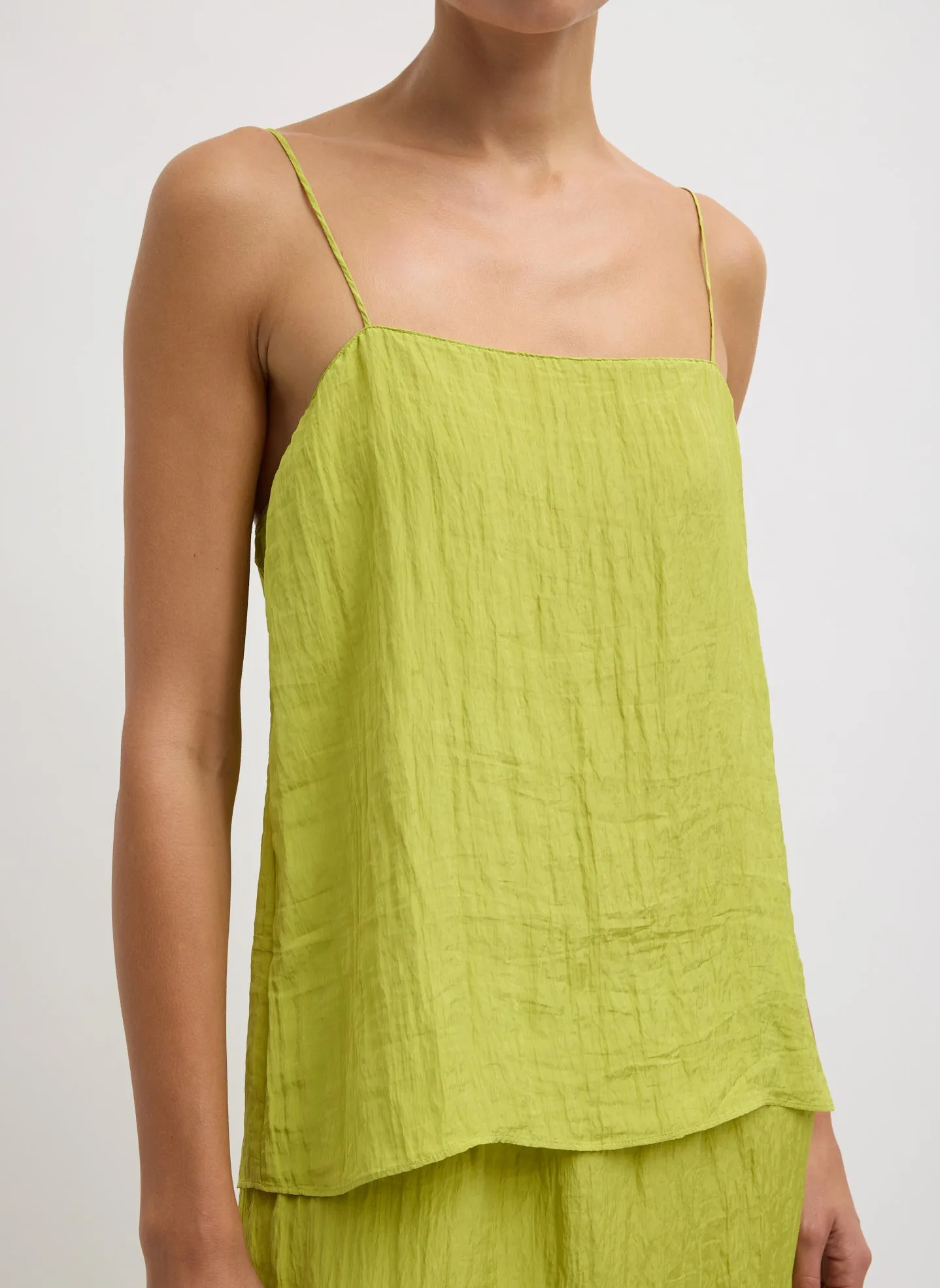 The Crinkle Slip Cami sold by Tibi