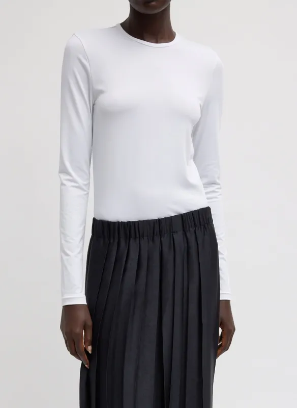 Stretch Light Weight Tech Knit Crewneck Pullover T-Shirt sold by Tibi