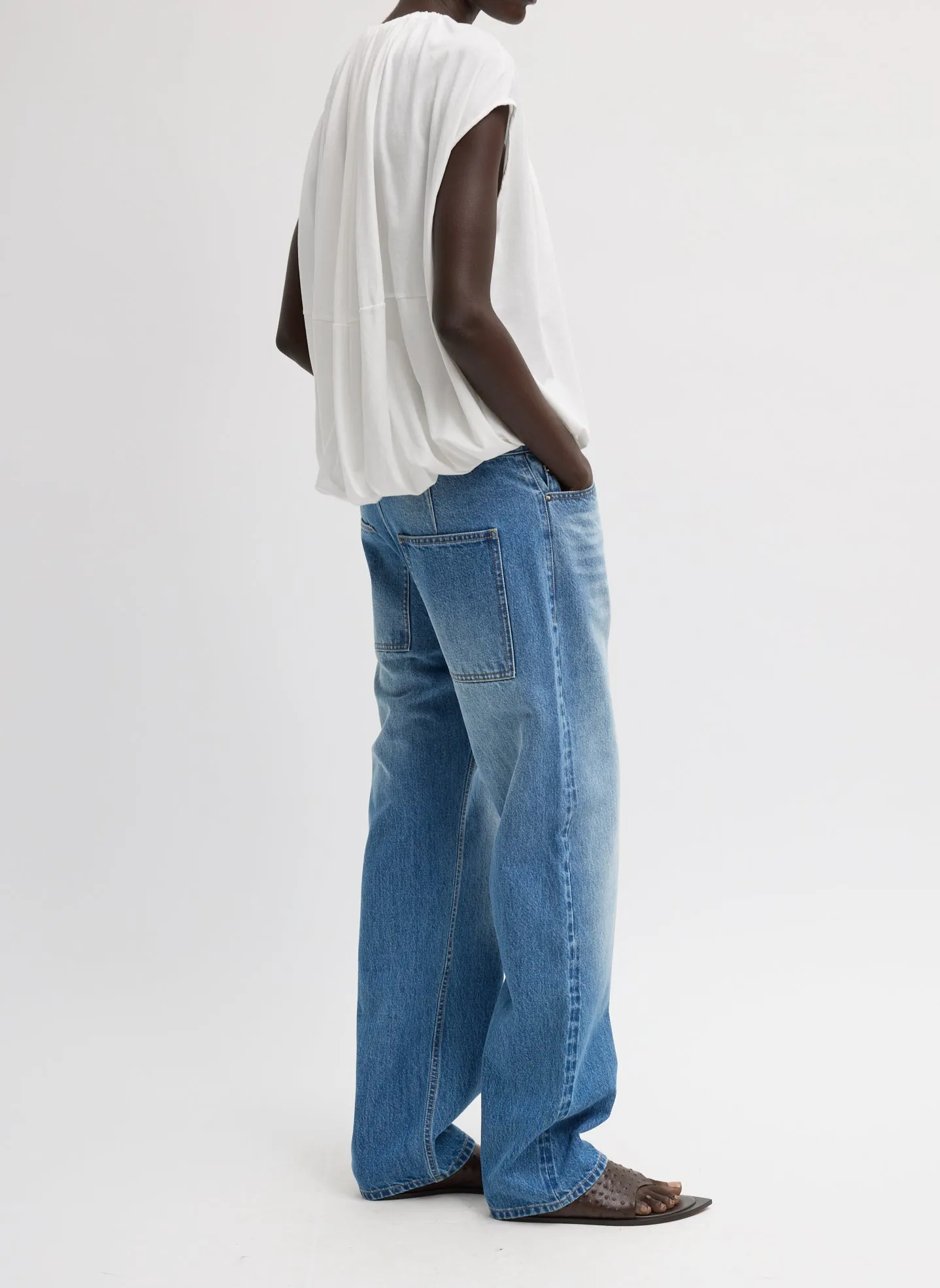 Selvage Denim 5 Pocket Alec Jean sold by Tibi product image thumbnail 3