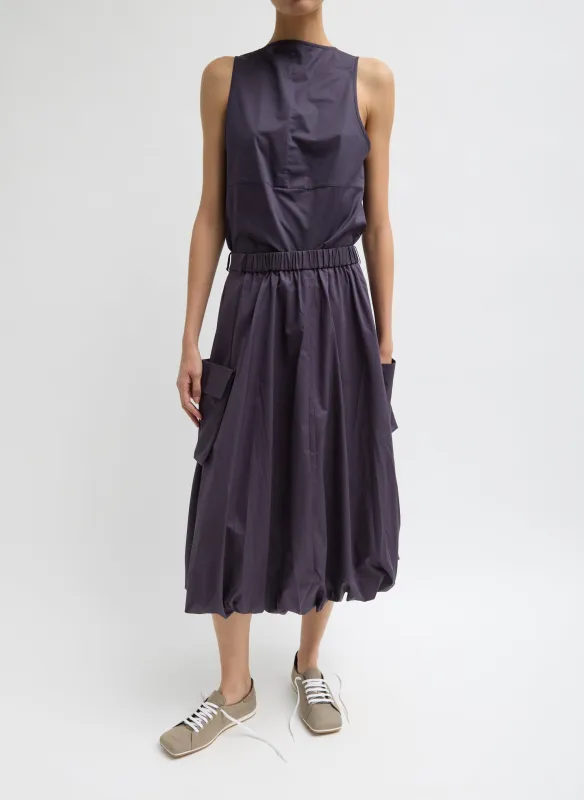 Eco Poplin Pull On Bubble Skirt sold by Tibi