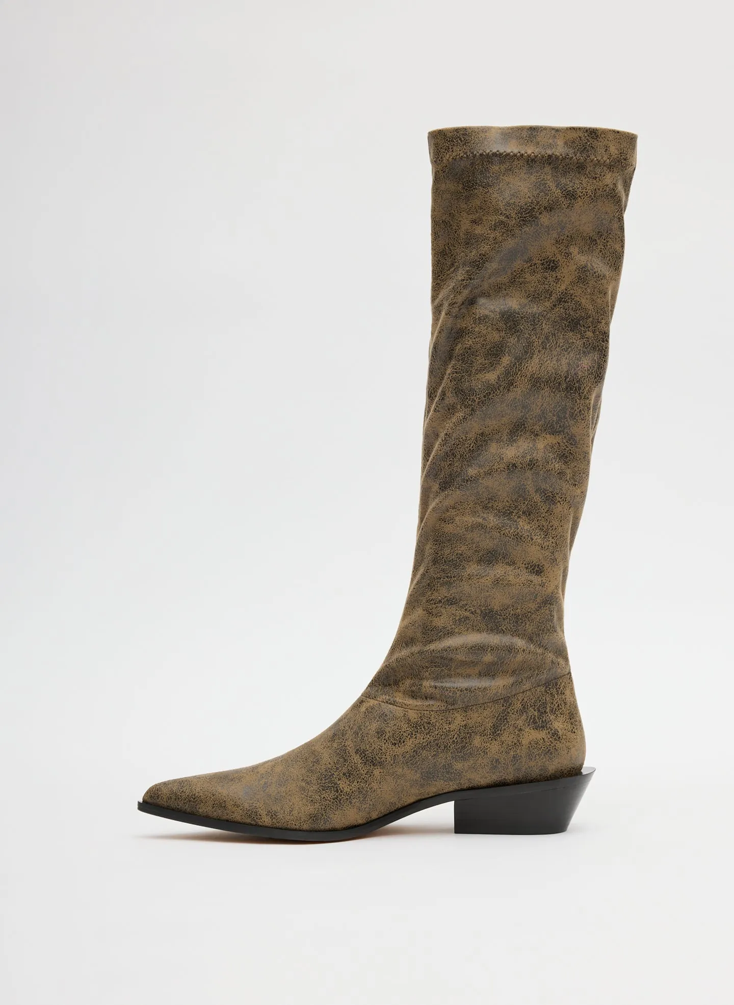 Distressed Bronson Boot - Narrow Calf sold by Tibi