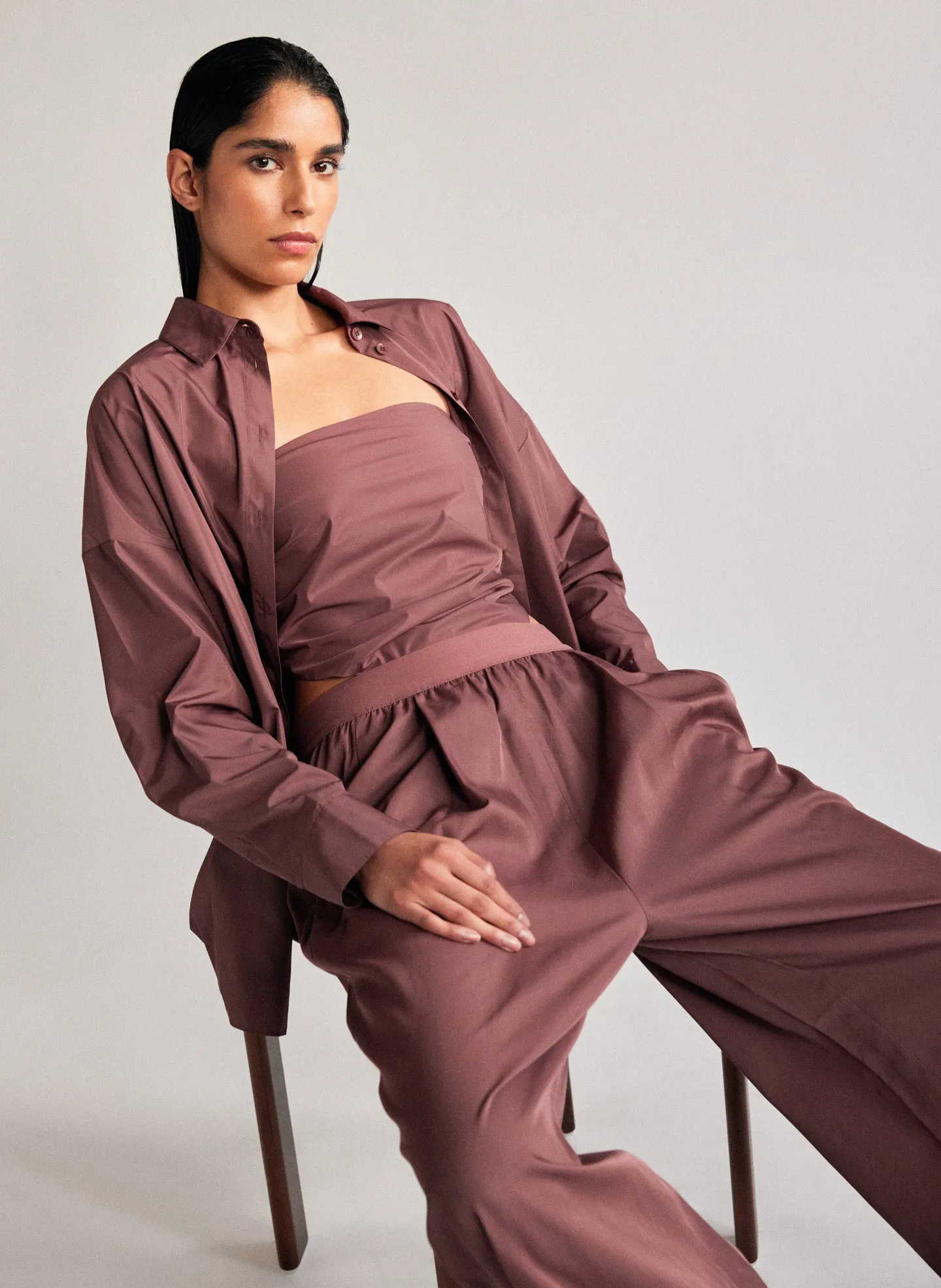 Italian Sporty Nylon Strapless Bandeau sold by Tibi product image thumbnail 2