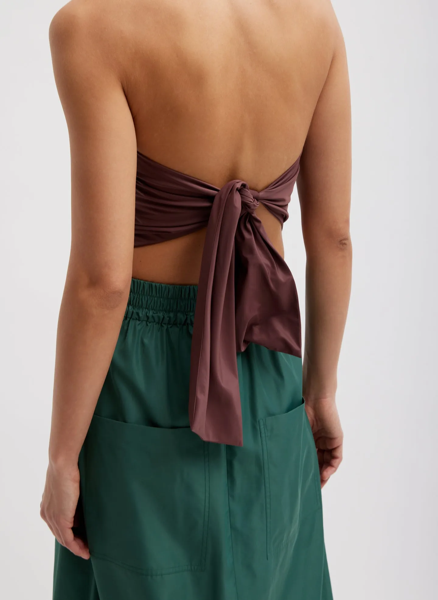 Italian Sporty Nylon Strapless Bandeau sold by Tibi product image thumbnail 5