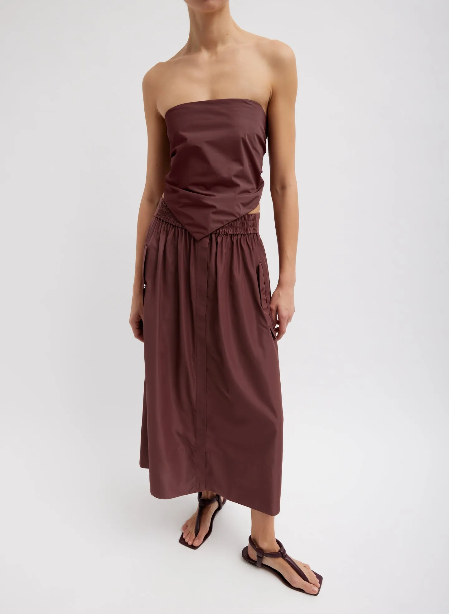 Italian Sporty Nylon Strapless Bandeau sold by Tibi product image thumbnail 3