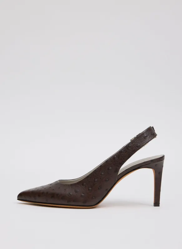 Ostrich Print Reyner Pump made by Tibi