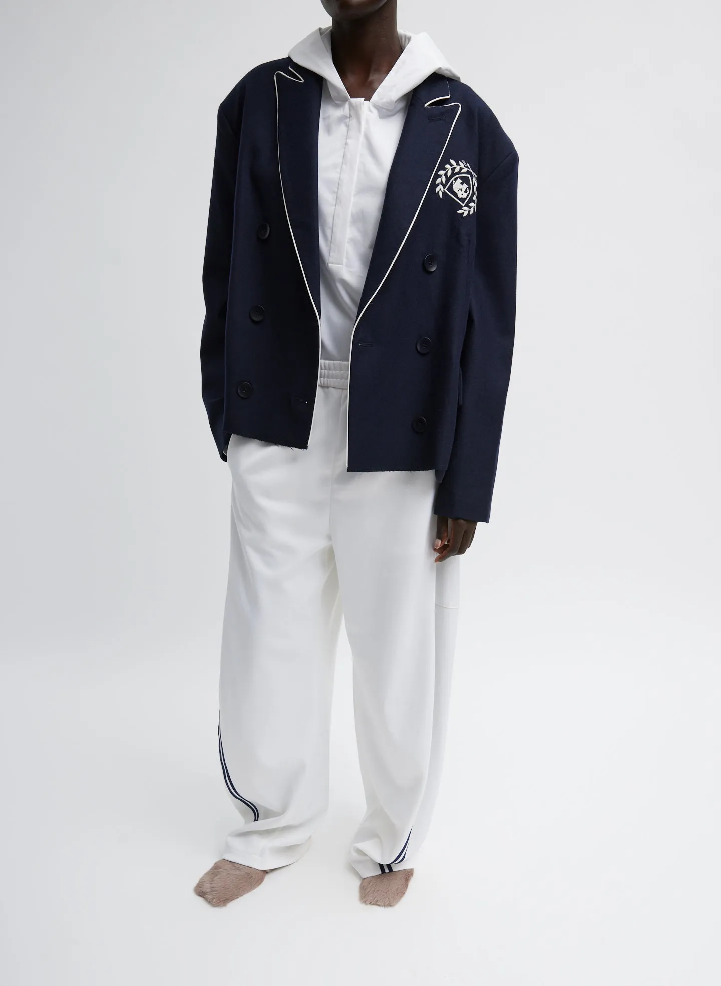 Superfine Wool Flannel Rene Blazer sold by Tibi product image thumbnail 5