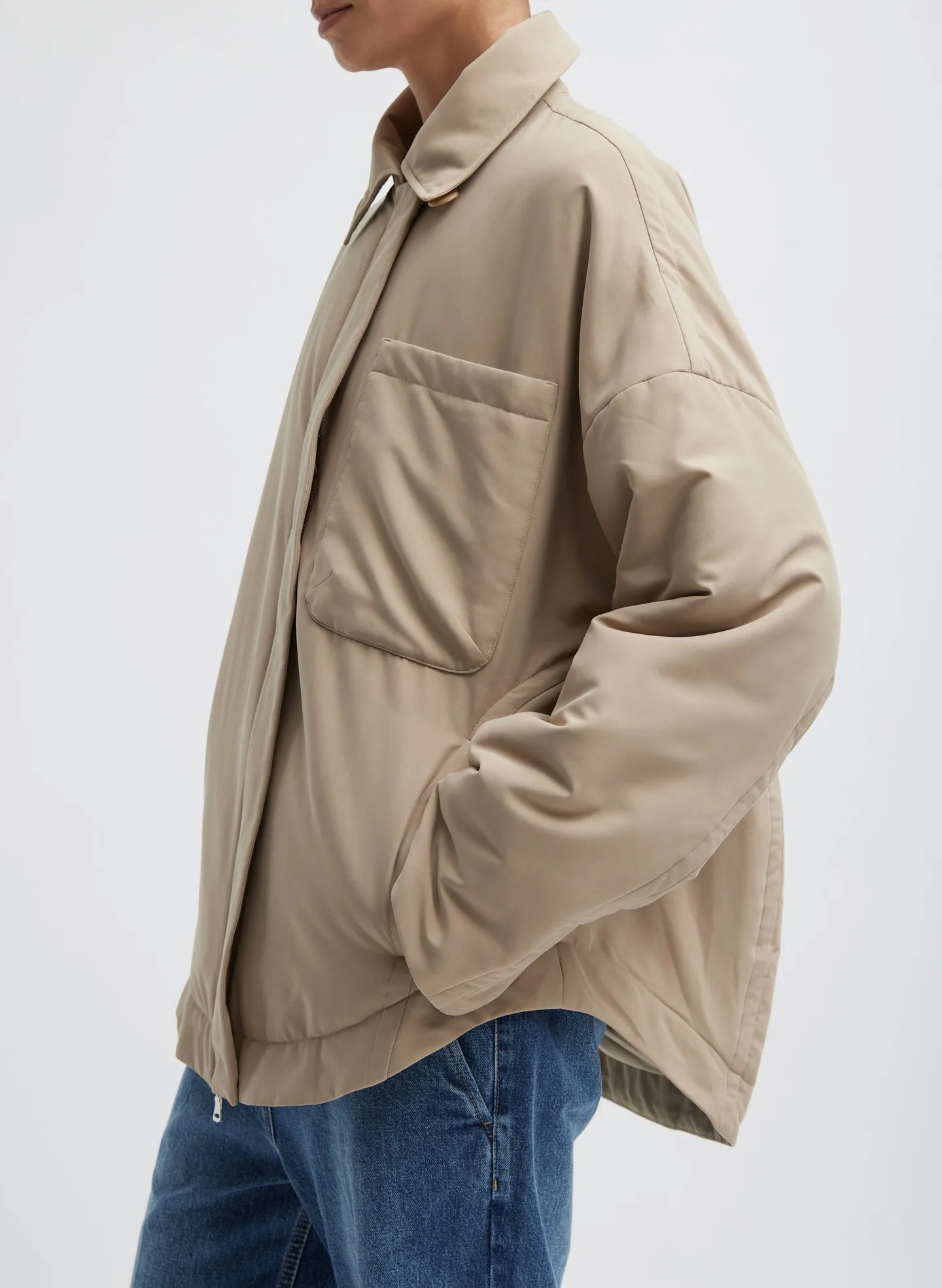 Clyde Padding Shirt Jacket sold by Tibi