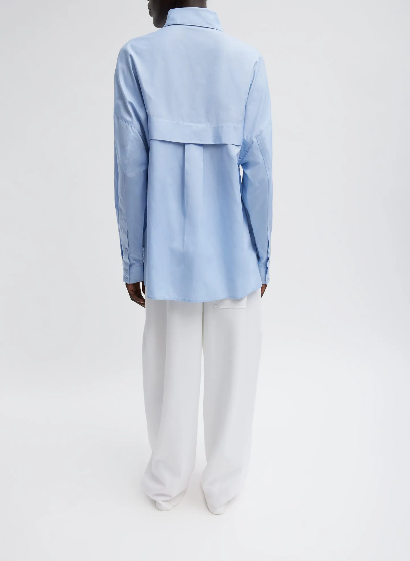 Oxford Shirting Crest Gabe Oversized Shirt sold by Tibi product image thumbnail 5