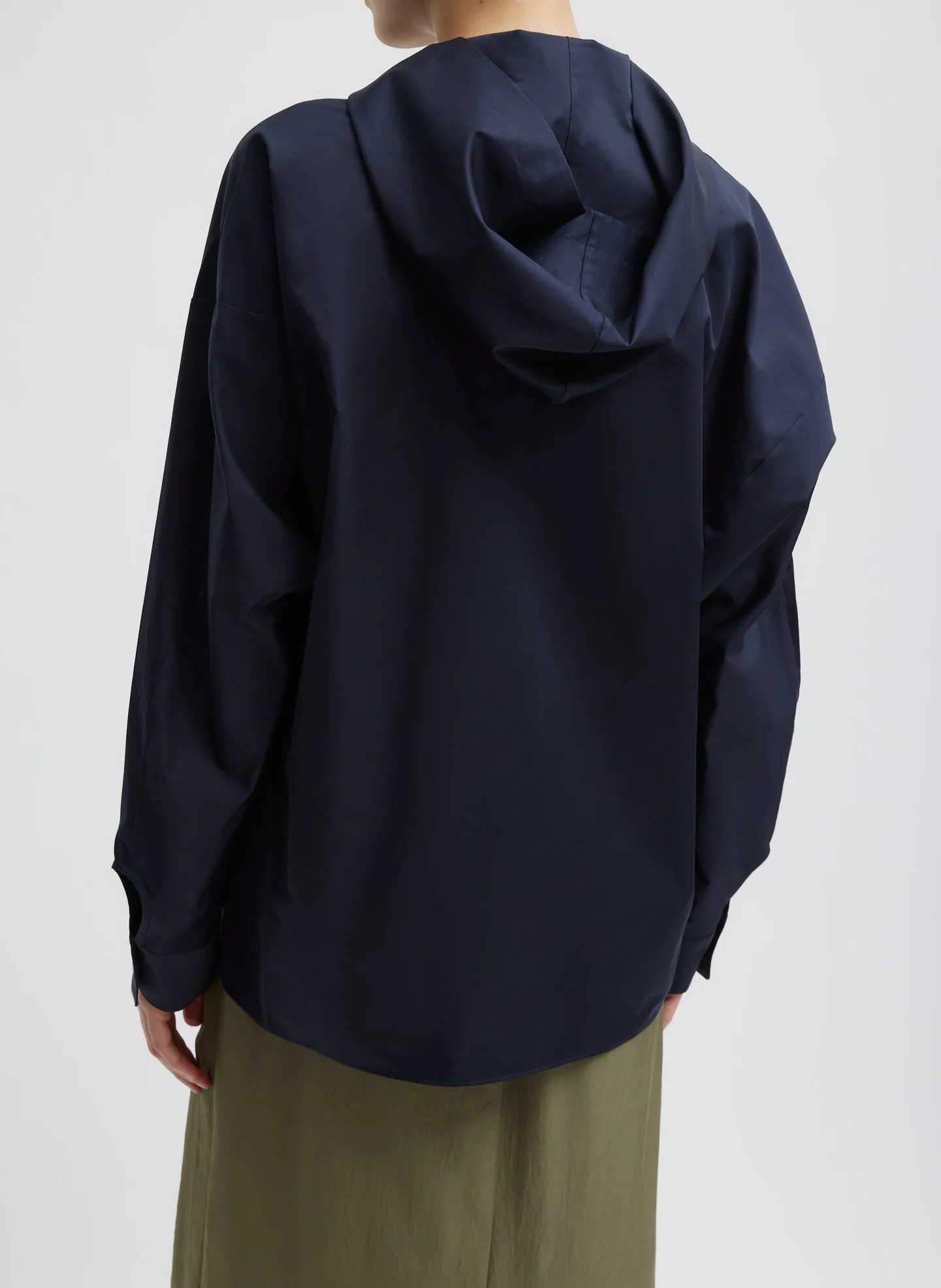 Eco Poplin Hooded Shirt sold by Tibi product image thumbnail 4