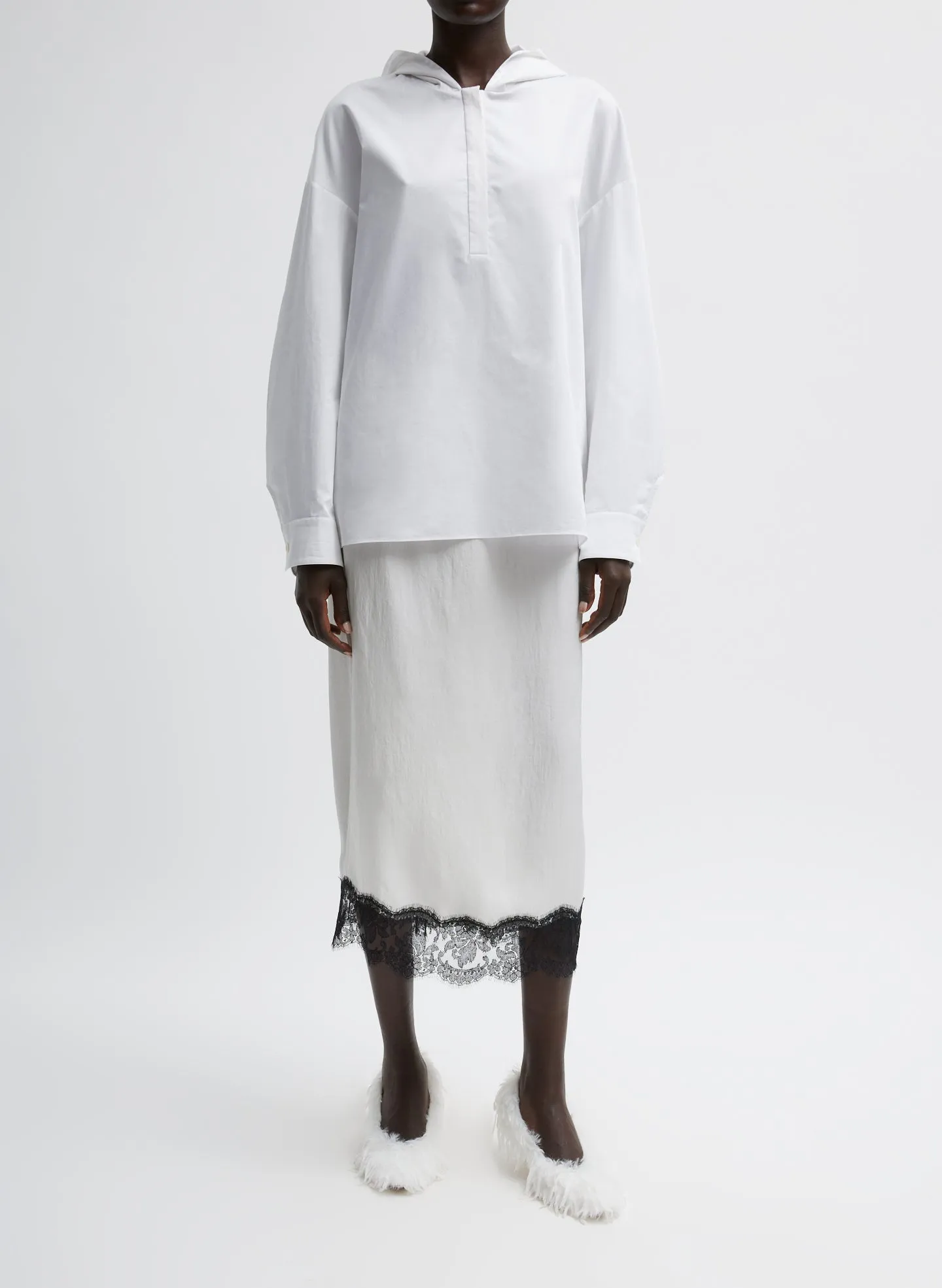 Eco Poplin Hooded Shirt sold by Tibi product image thumbnail 5