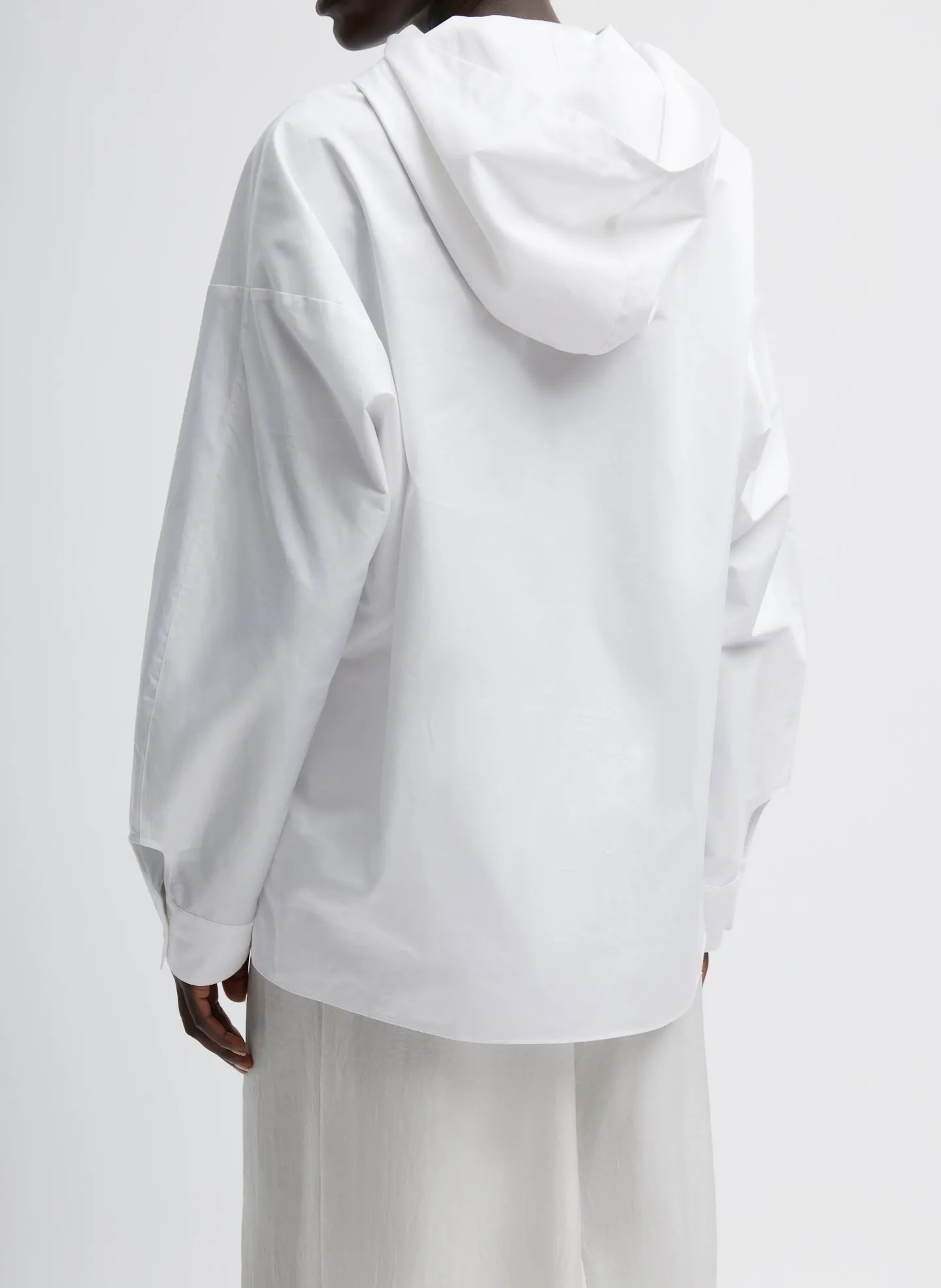 Eco Poplin Hooded Shirt sold by Tibi product image thumbnail 4