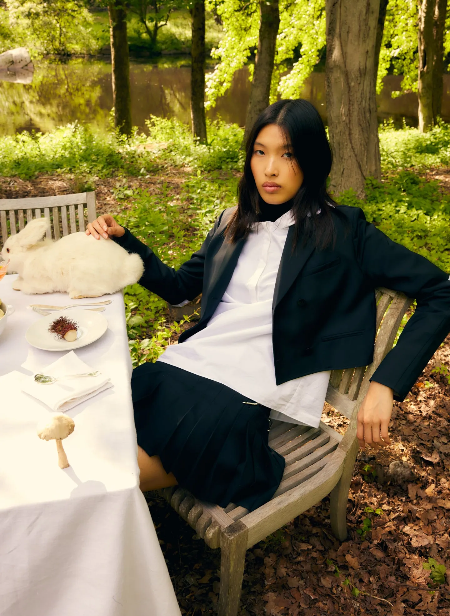 Eco Poplin Hooded Shirt sold by Tibi product image thumbnail 2