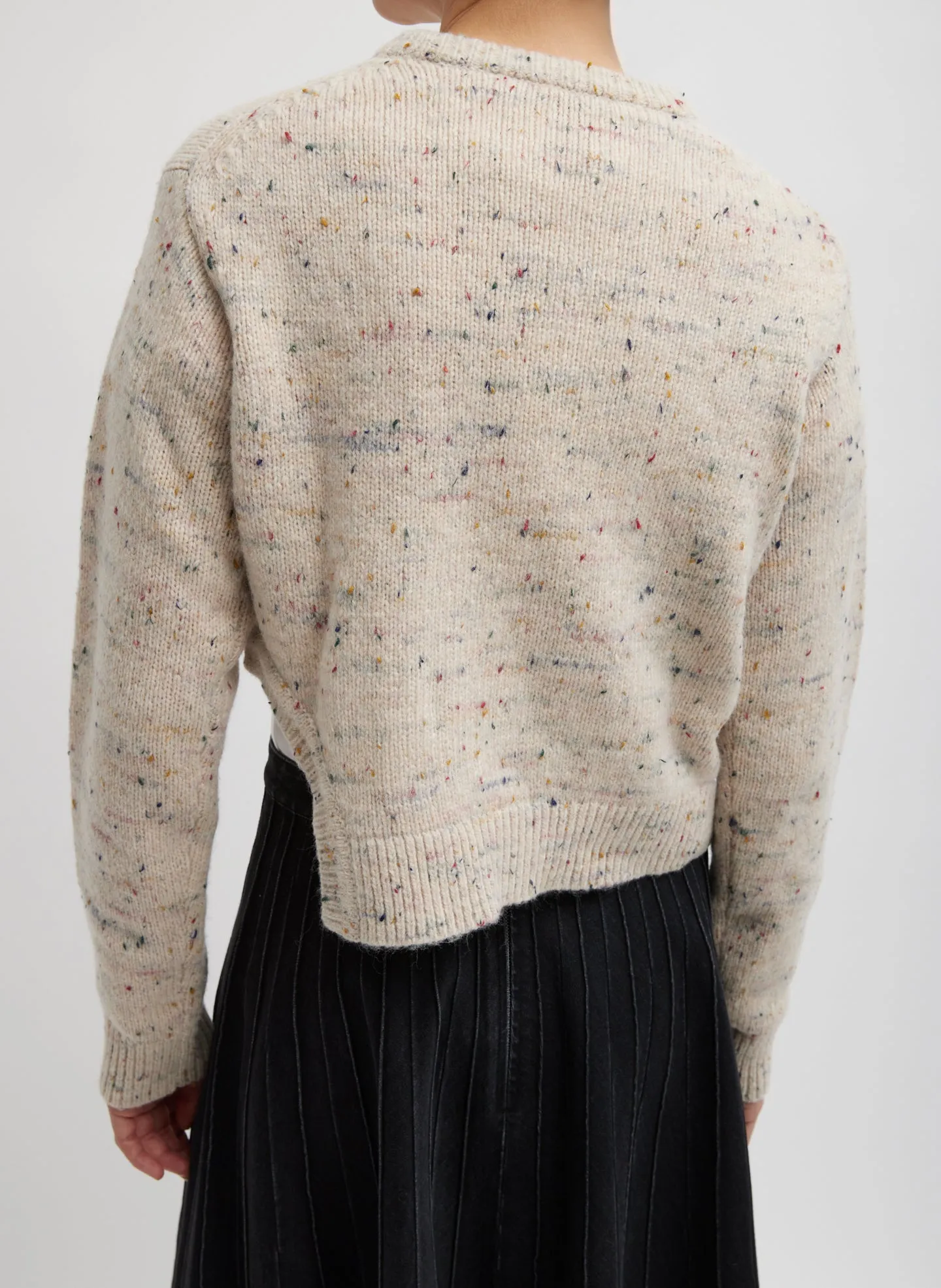 Confetti Shrunken Crewneck Pullover sold by Tibi product image thumbnail 3