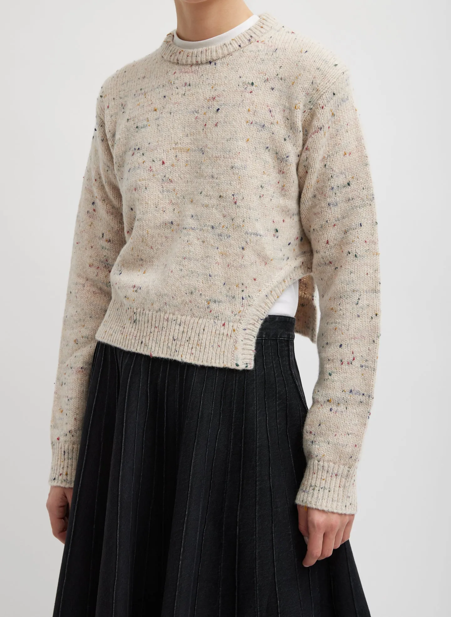 Confetti Shrunken Crewneck Pullover sold by Tibi
