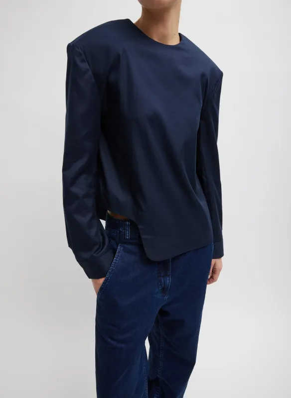 Lyocell Drape Tess Scoop Neck Top sold by Tibi