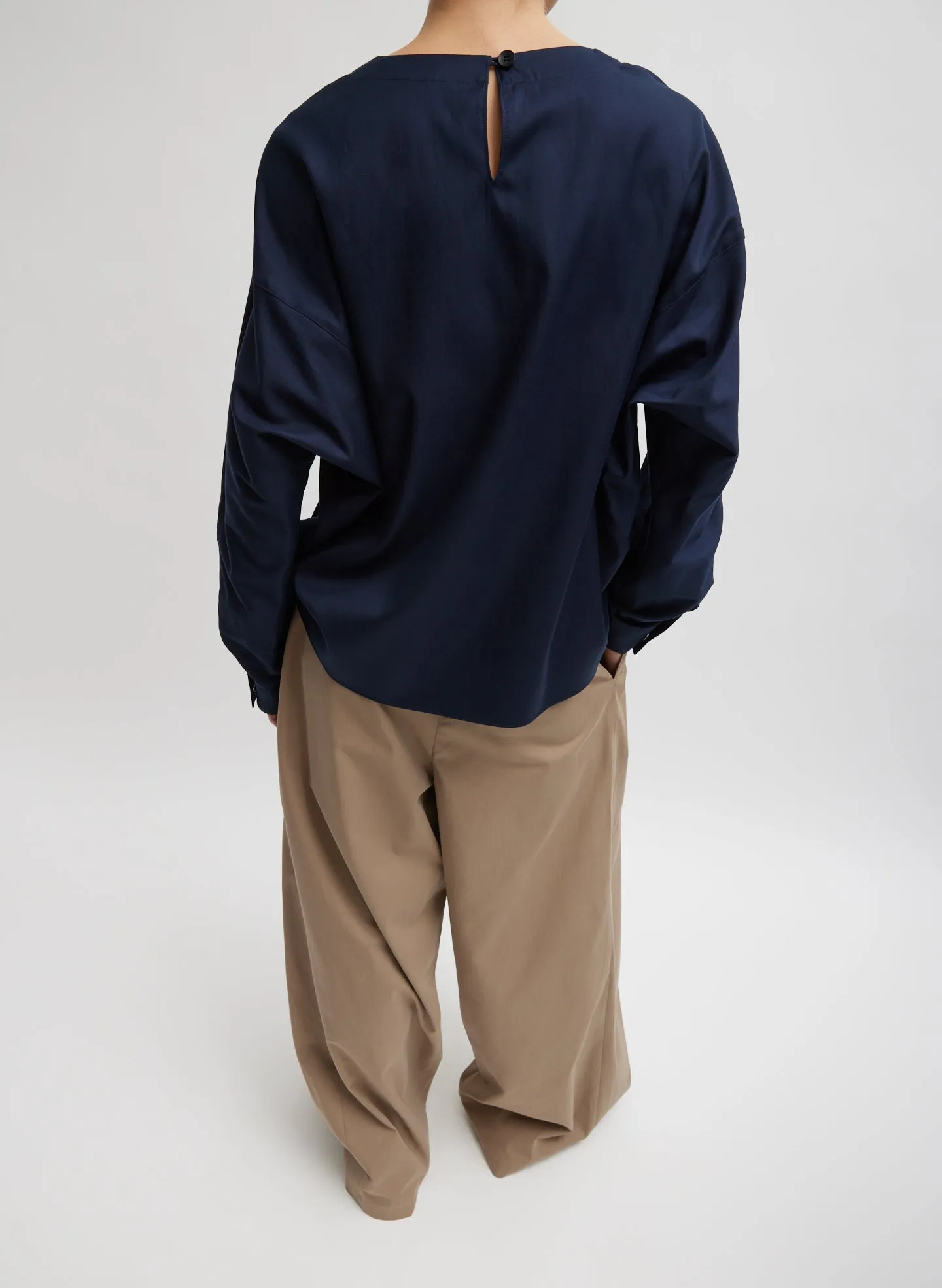 Lyocell Drape Squareneck Top sold by Tibi product image thumbnail 3