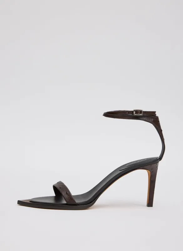 Ostrich Print Erno Heel made by Tibi