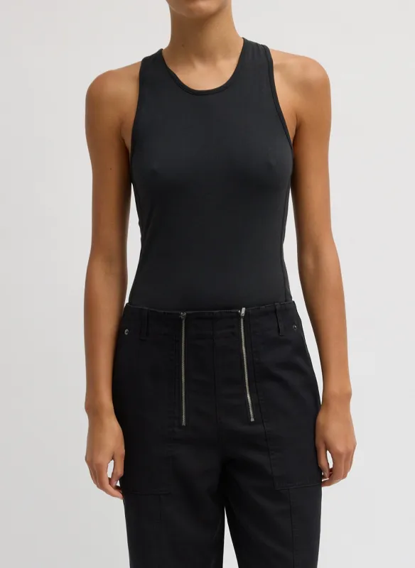 Crewneck Racerback Bodysuit made by Tibi