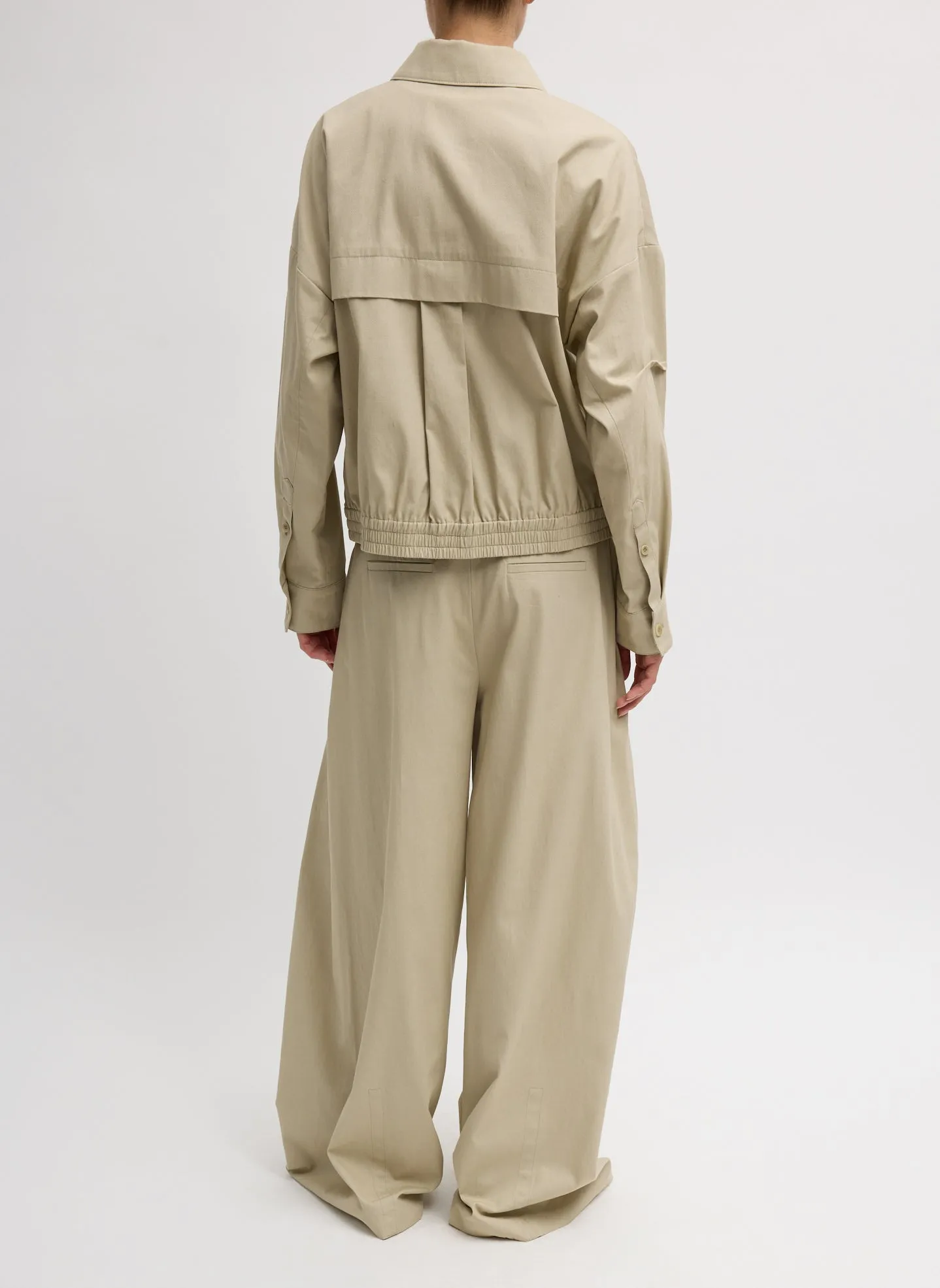 Luxe Spring Twill Bomber sold by Tibi product image thumbnail 3