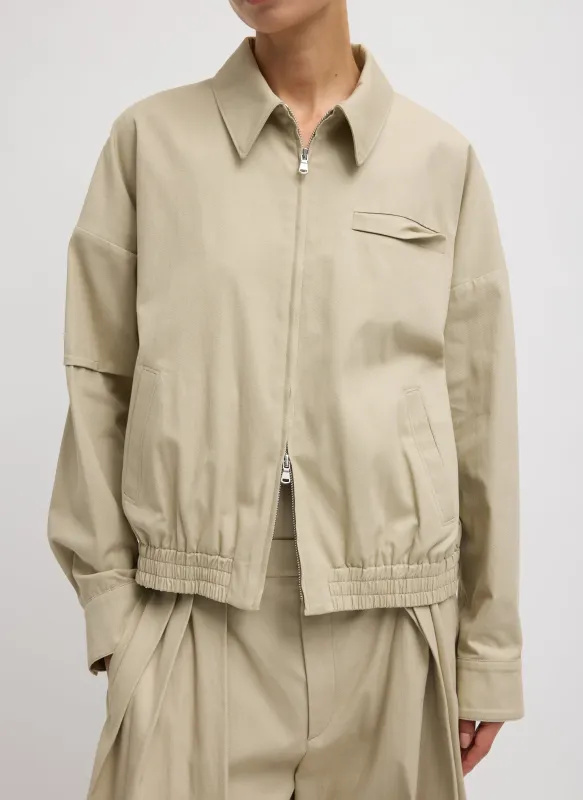 Luxe Spring Twill Bomber made by Tibi