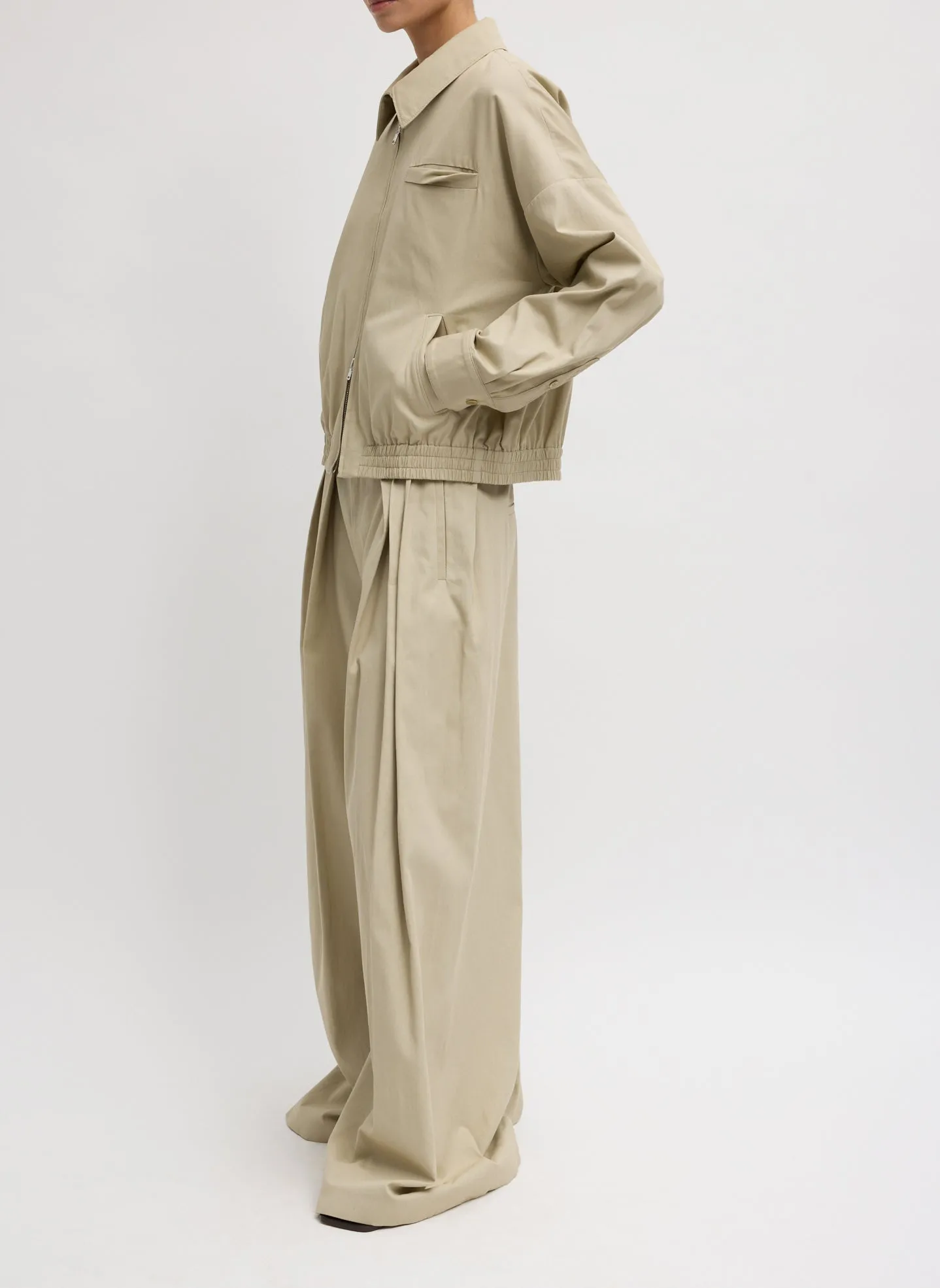 Luxe Spring Twill Bomber sold by Tibi product image thumbnail 2