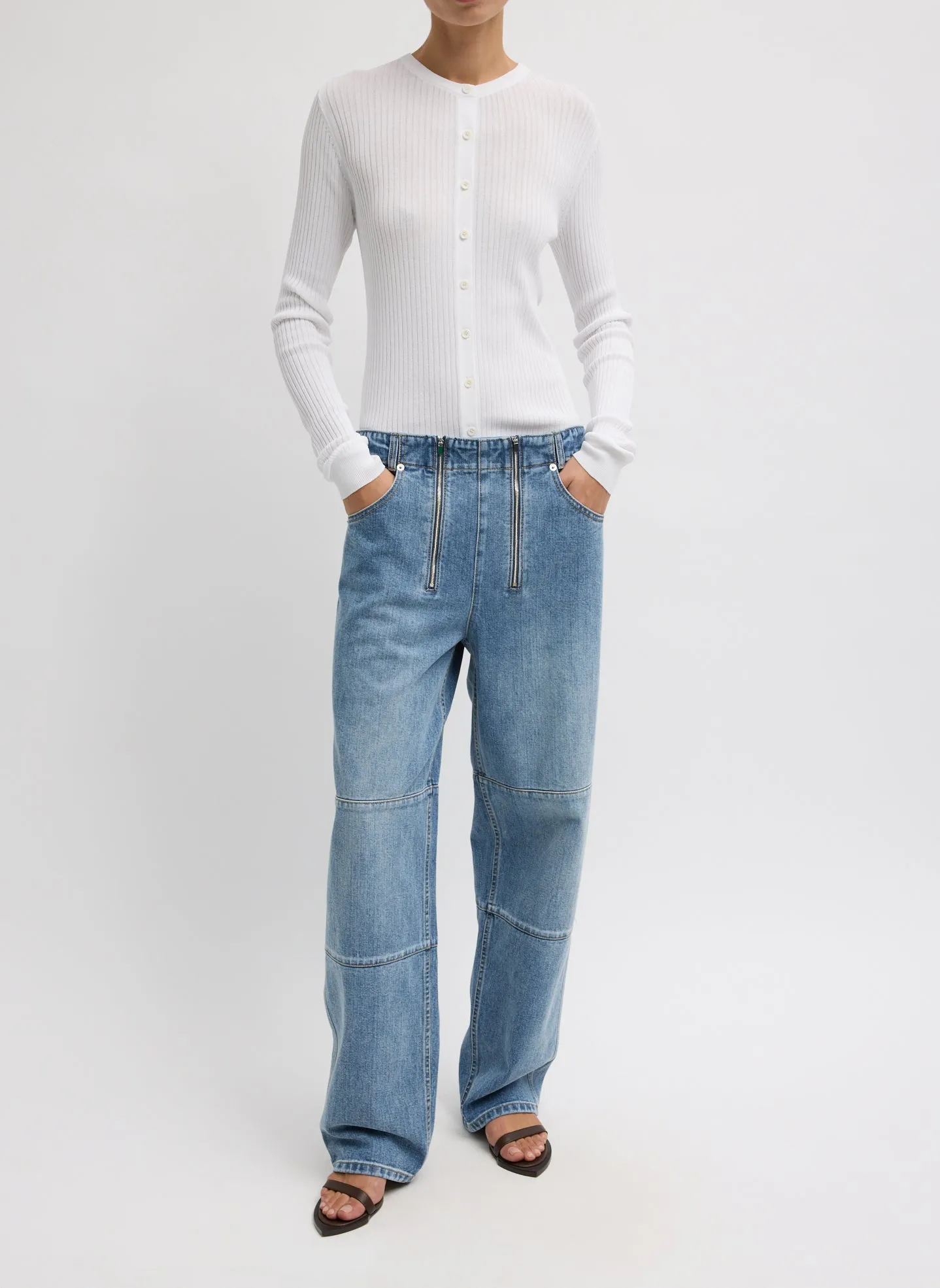 Classic Wash Denim Fischer Jean sold by Tibi