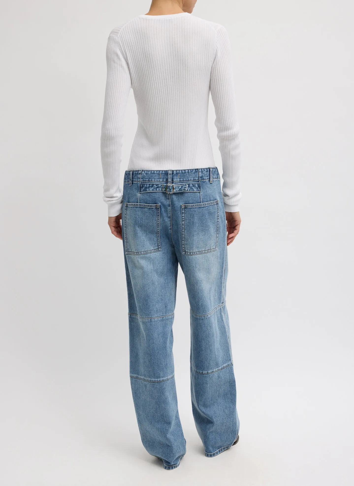 Classic Wash Denim Fischer Jean sold by Tibi product image thumbnail 3