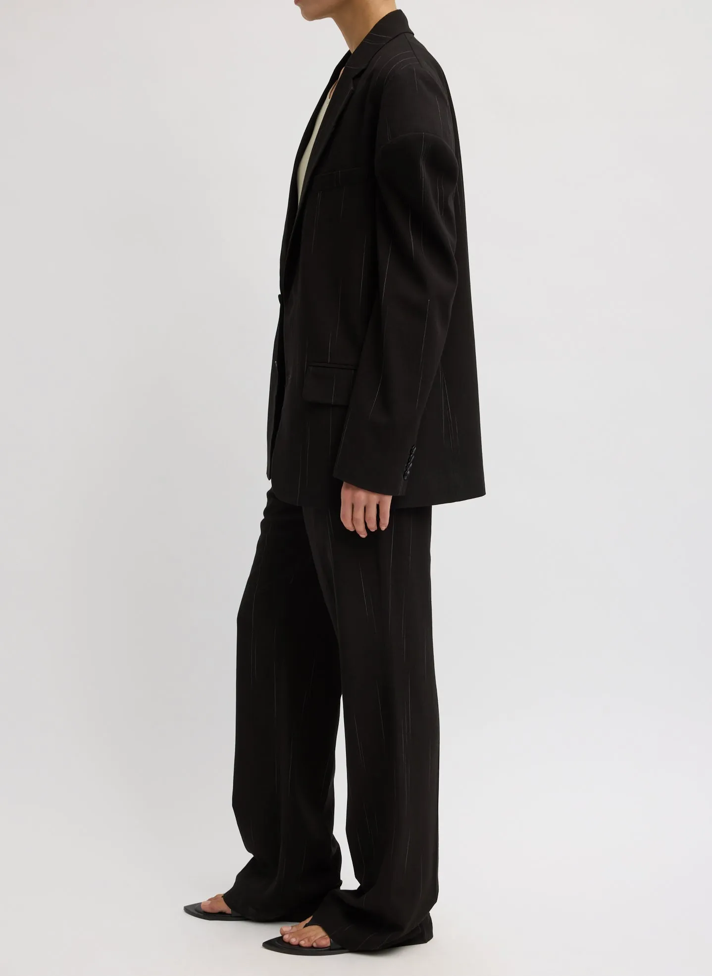 Viscose Suiting Isaac Pant sold by Tibi product image thumbnail 4