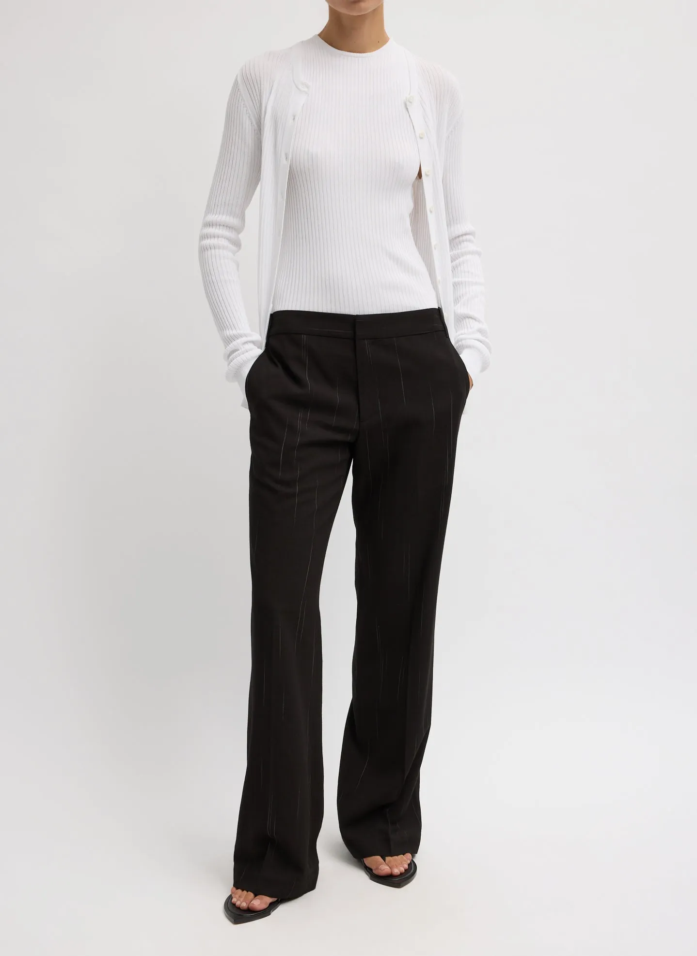 Viscose Suiting Isaac Pant sold by Tibi