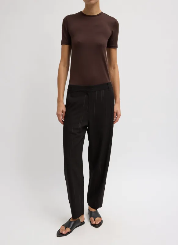 Viscose Suiting Reese Curved Ankle Pant made by Tibi