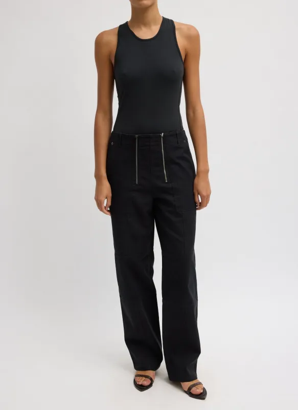 Patchwork Twill Cargo Fischer Jean made by Tibi