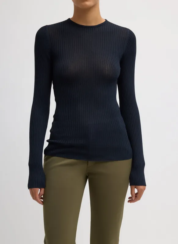 Ribbed Sweater Crewneck Pullover sold by Tibi